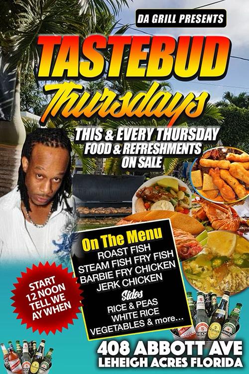 Da Grill Presents: Tastebud Thursdays | 12pm Start Time | Food & Refreshments On Sale